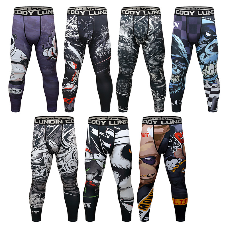 Crossfit Ga - Gym Sport Leggings Compression Training Jogging