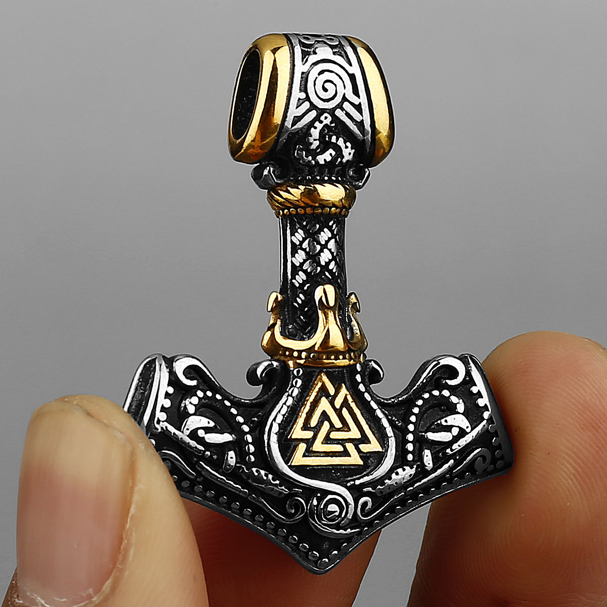 Battle Rope Anchor - 316L Stainless Steel Viking Rune Pendant