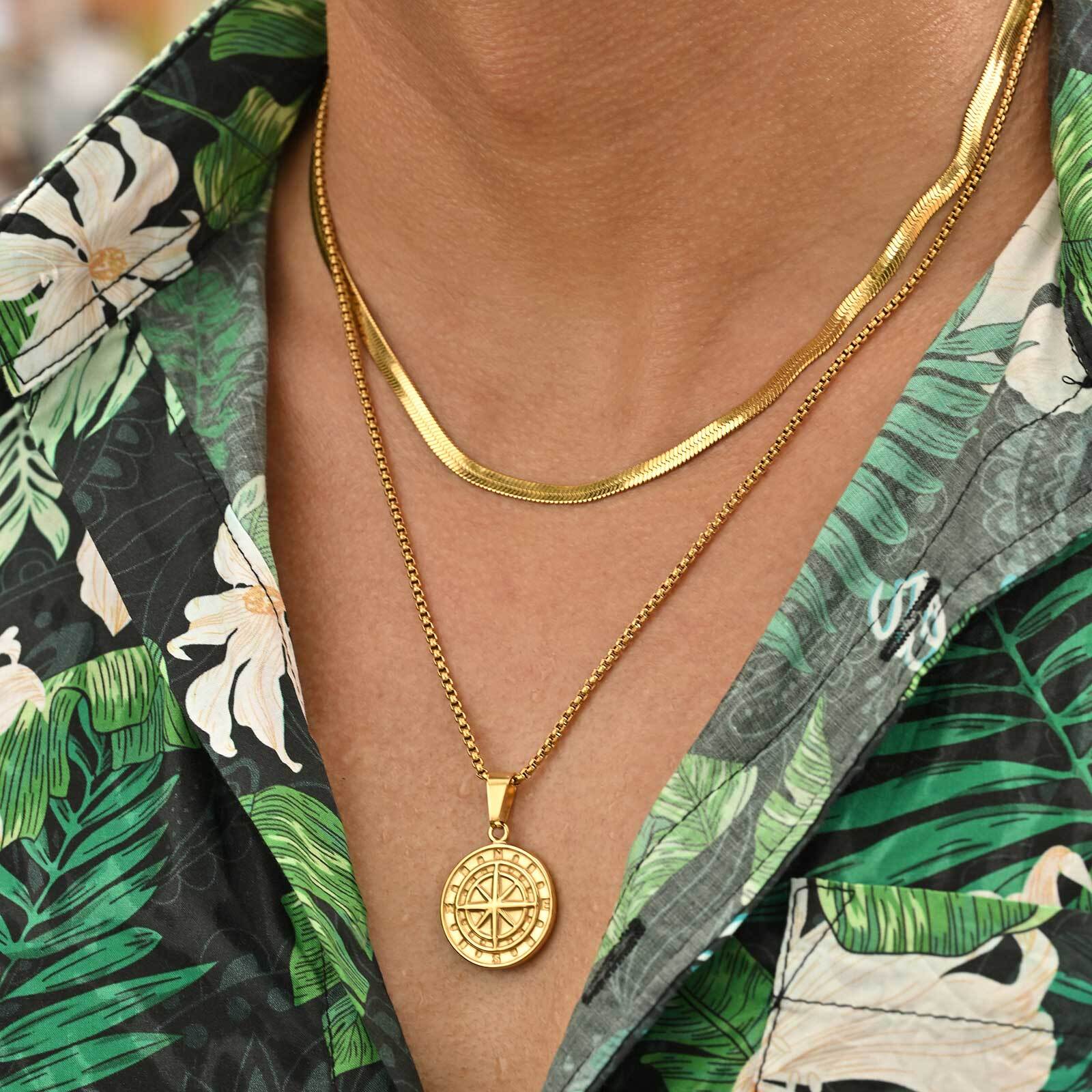 2pcs/set Compass Necklace for  - огляд і ціна Battle Rope Anchor